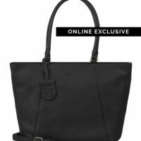 SPECIAL SARA WIDE TOTE 15.6" - Schwarz