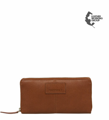 SOFT SKYLAR LARGE ZIP AROUND WALLET - Chestnut