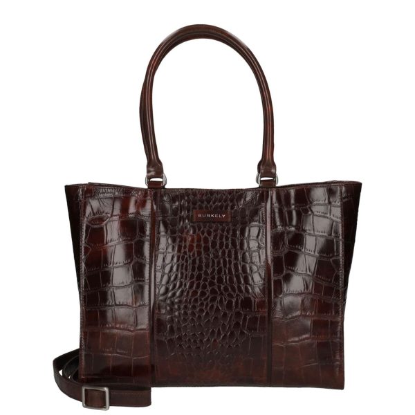 „Cool Colbie 13,3 Zoll Damen Arbeitstasche aus Leder mit 3D-Croco-Prägung, elegante Business Tasche mit Laptopfach und praktischem Schulterriemen“