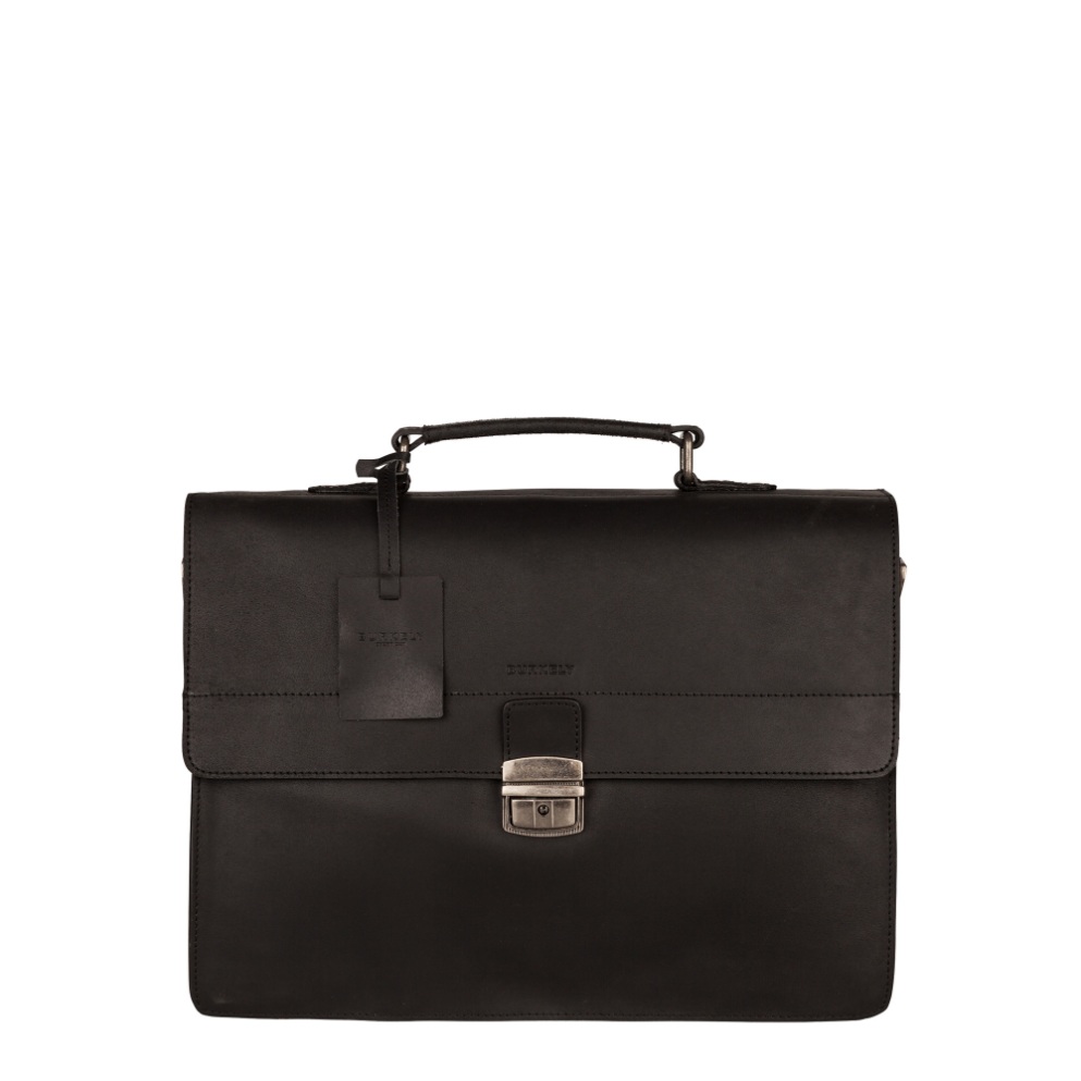 Burkely Vintage Dean Cartella In Pelle Bovina 38cm - Portadocumenti A4 Con Tracolla