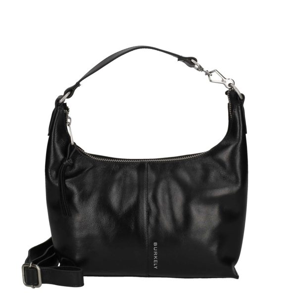 MYRA 3WAY crossbody bag black leather classic multifunctional bag with zipper and spacious interior