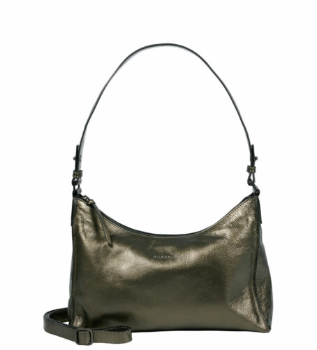 CREASED CRYSTAL SHOULDERBAG - silver
