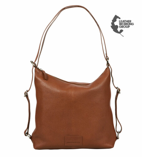 SOFT SKYLAR BACKPACK HOBO - Chestnut