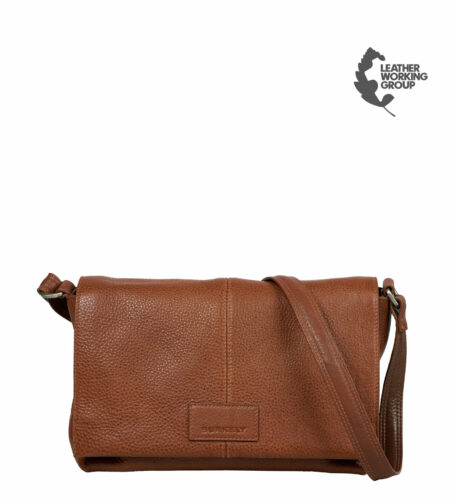 SOFT SKYLAR SATCHEL BAG - Chestnut