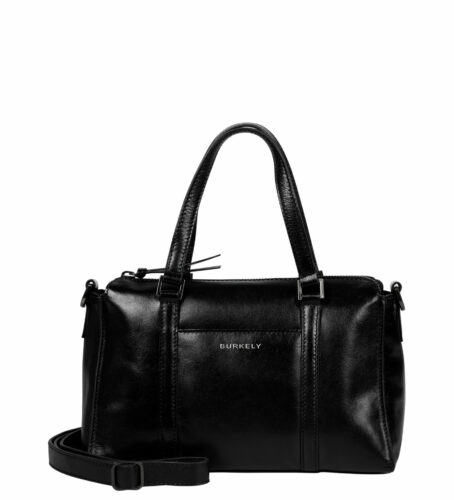 CREASED CRYSTAL HANDBAG - Zwart