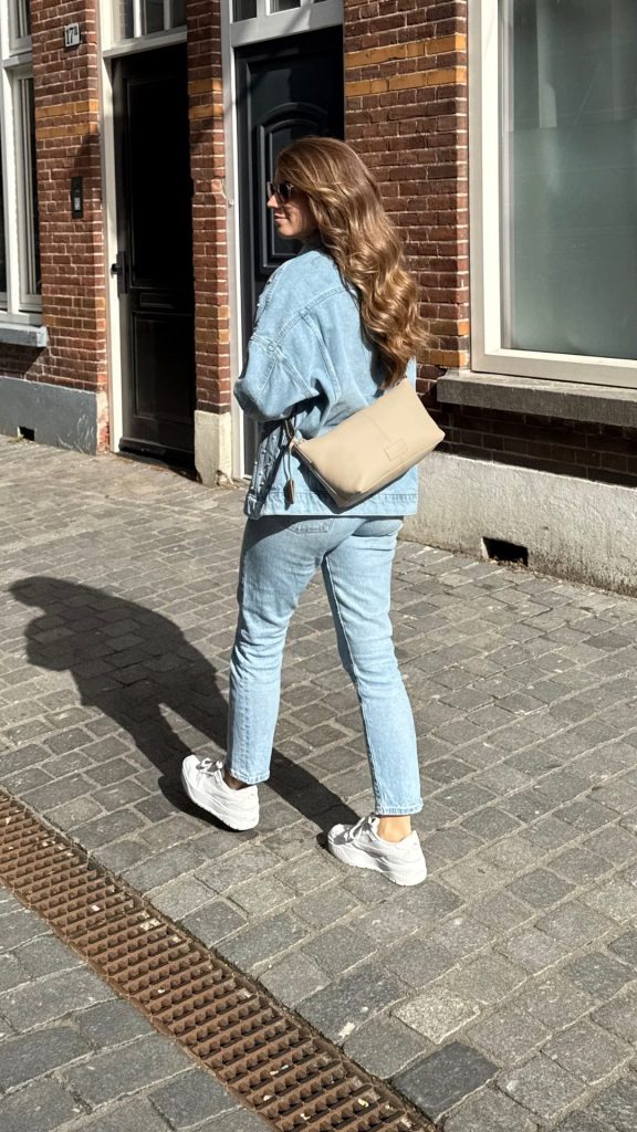 Lederen Draagtas Emmer Tas Dames Grote Capaciteit Tas Winkelen Groente Mand Lederen Draagtas, Khaki, 14 * 18 * 19 cm